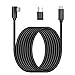 Kuject Cavo di collegamento per Oculus Quest 2, cavo per cuffie di realtà virtuale da 5 m, USB 3.0 Tipo C a C VR, cavo di ricarica ad alta velocità per PC da gioco e caricabatterie USB C