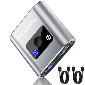 Aukokioula US-201-1-Grey USB 3.0 Switch