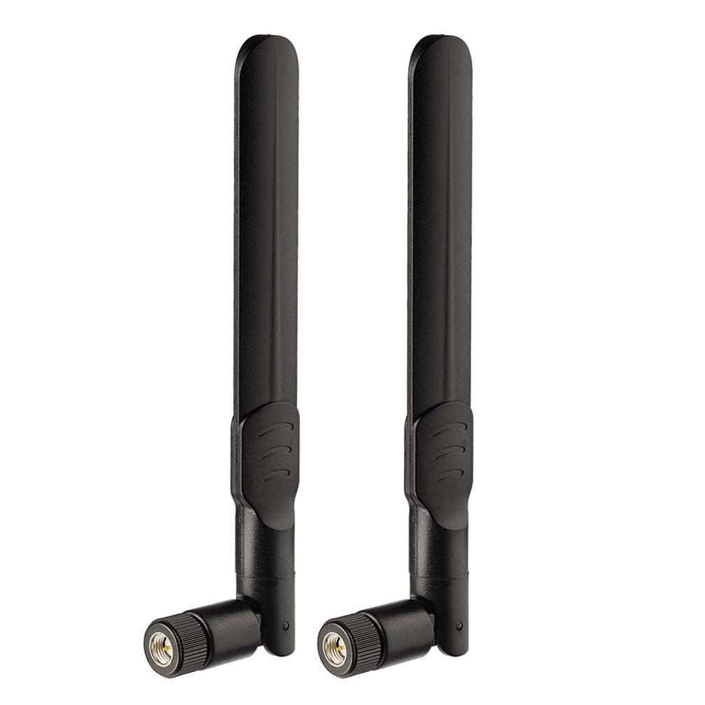 Bingfu 4G LTE Antenna SMA Male Aerial 8dBi (2-Pack) for Vodafone EE O2 Three Huawei Netgear ZTE 4G LTE Router Gateway Modem Router Gateway Trail Camera