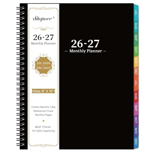 Shoparr Monthly Planner 2026-2027, 8x10, 18 Months