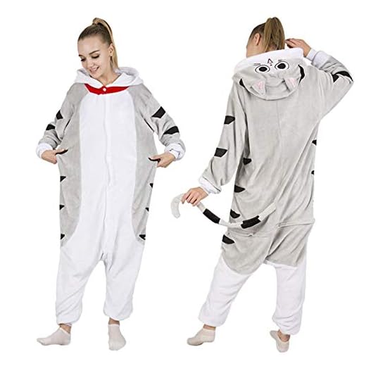 Cartoon pajamas Adult Onepiece Animal Pyjamas tecknad Panda sovkläder Män och kvinnor Rolig julgåva Onesies Winter Pijama Cartoon pajamasYlcxdm (Color : 20, Size : Medium)