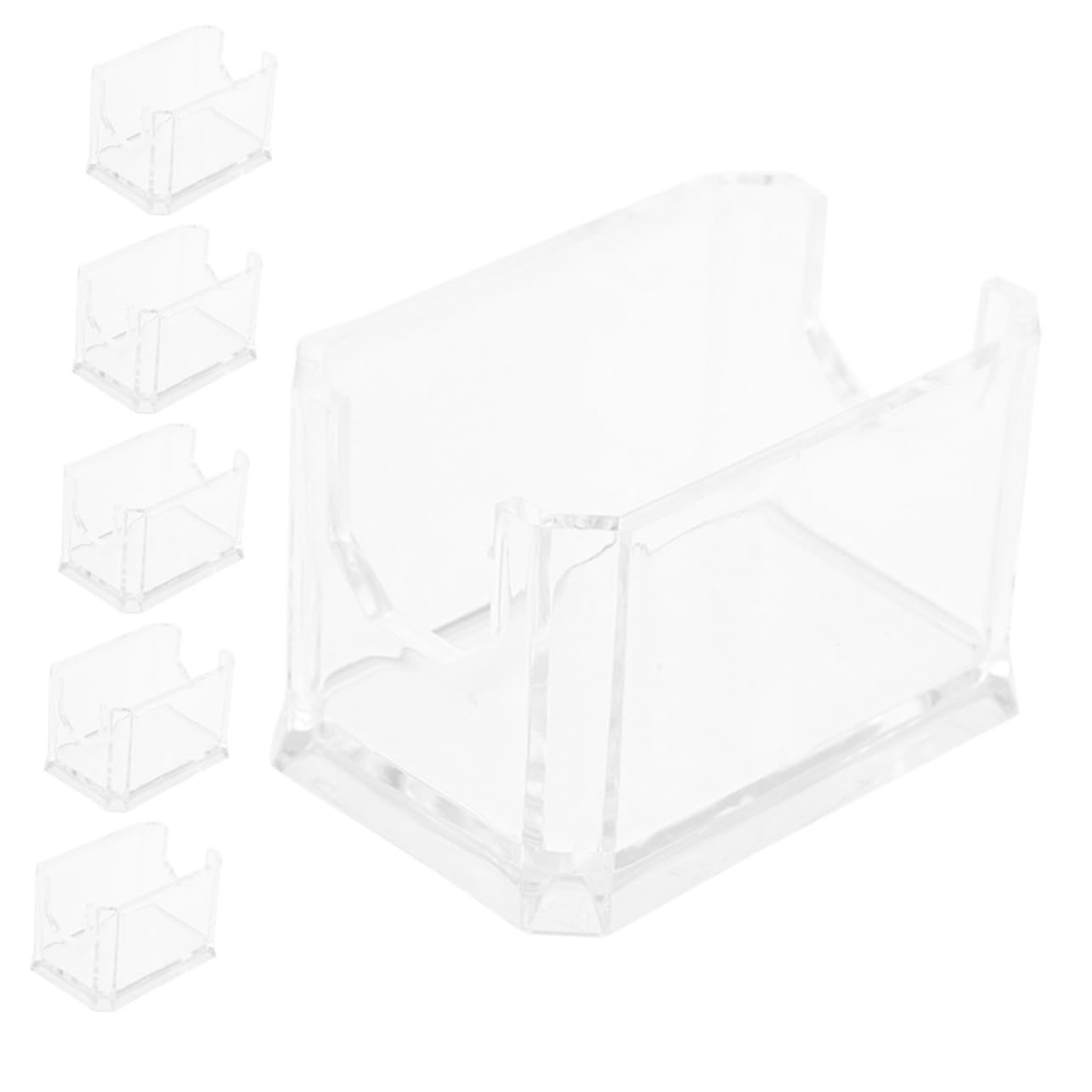 Alipis Acrylic Tea Bag Organizer 6 Packets Box Desktop Storage Coffee Box Sugar Bag Holder Accessory