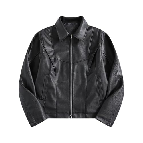 Veste en cuir pour homme idéale pour motard et sorties urbaines