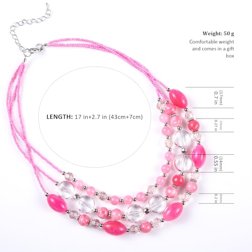 Collier de perles épaisses superposées pour sublimer vos soirées - 6