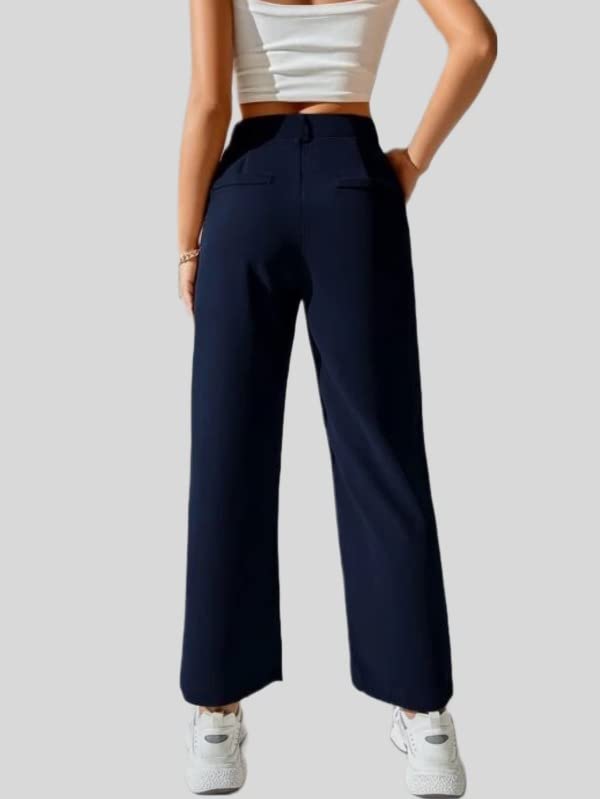 Image of Elendra Women Cotton - Trousers Pant Wide Leg