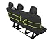 Accesorionline Fundas de Asiento 6plazas a Medida para Renault Trafic/Nissan Primastar/Opel Vivaro...