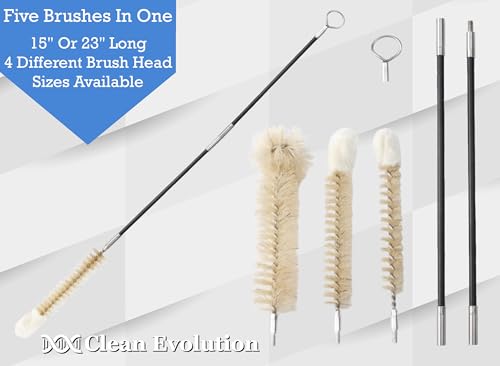 Image of Bendable Cleaning Brush | 3 Different Bendable Tips, Extendable Handle, For Narrow Spaces