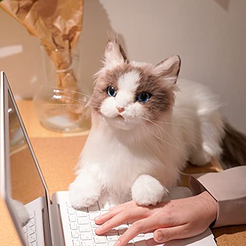 Chongker Kuscheltiere Plüschtier Katze, echte Größe, handgefertigt, Geschenk für Kinder, Frauen – Bild 2