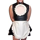 Photo Gallery ksdeqm vestito in latticesexy cameriera francese abito in lattice grembiule cerniere posteriore volant aperto davanti senza maniche in gomma uniforme aderente tutina, trans nero w bianco, l Photo Gallery ksdeqm vestito in latticesexy cameriera francese abito in lattice grembiule cerniere posteriore volant aperto davanti senza maniche in gomma uniforme aderente tutina, trans nero w bianco, l