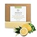 Natur Bio günstig Kaufen-ASAVO Premium Naturseife Zitronenfit BIO, handgemachte Seife mit Bio-Karitébutter, mit dem Duft von Zitronengras & Minze, vegan, 1x95g