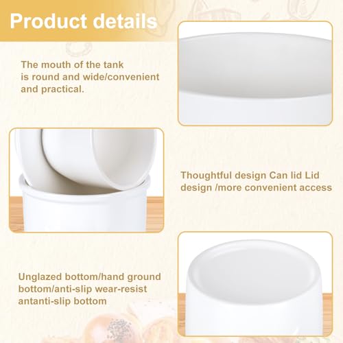 Contenitore Per Burro Francese Con Coperchio,Contenitore In Ceramica Per Conservare Il Burro,Barattolo Per Burros,Con Coltello Per Burros,Adatto Per Burror Fresco Alle Erbe Aromatiche - immagine 4