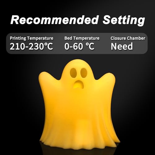 Image of Glow Yellow PLA Filament, 3D Printer Filament 1.75mm, 1KG | Glow in the Dark Yellow PLA Filament Offers High-brightness Luminescent Effects and Superior Toughness