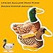 ELAINREN Lifelike Mallard Duck Plush Realistic Birds Toy Yellow Duckie Stuffed Animals Soft Duckling Plushie Hugging Pillow Smoochy Pals Green Duck Gifts,11.4''(Brown Ducky)