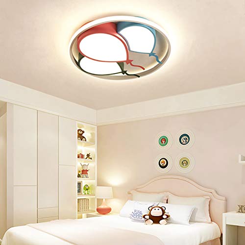 Preisvergleich Produktbild LED Deckenleuchte mit Fernbedienung, Romantische Deckenleuchten Kinderzimmer Deckenlampe Dimmbar, Kreative BallonForm Mädchen / Junge Zimmer Beleuchtung Energiesparende LED-Deckenleuchte,Pi.