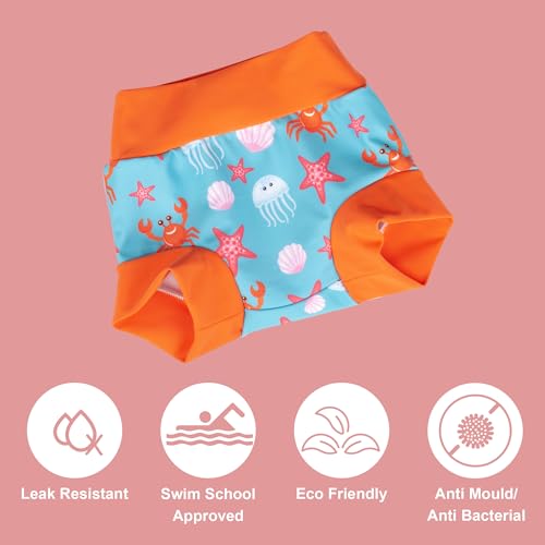 Image of BIG ELEPHANT Baby Swim Diapers 3-Pack, Reusable Swimming Diapers
