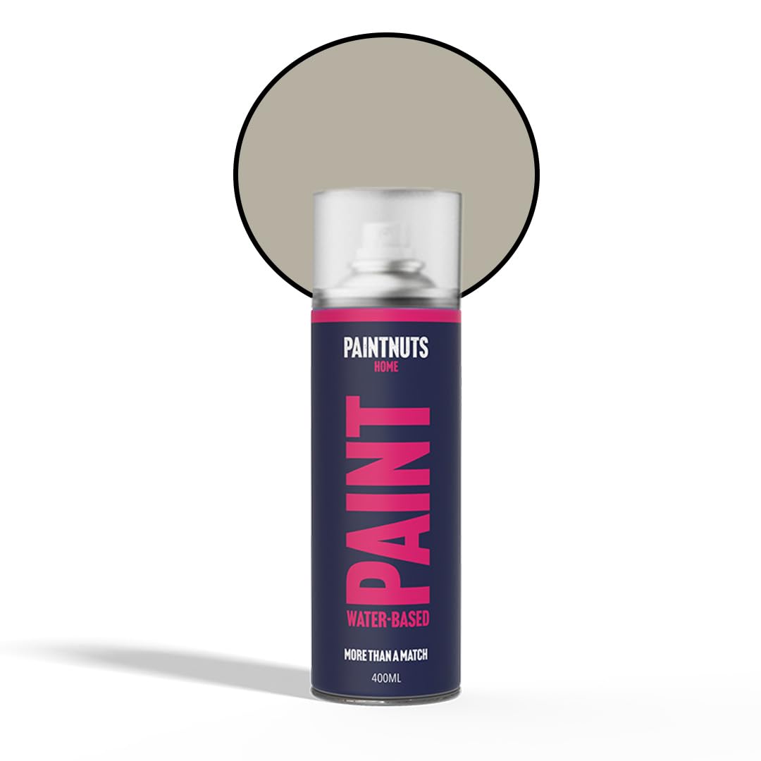 PaintNuts Water Based Multi-Surface Paint - RAL-7032 - PEBBLE GREY Gloss 400ml Spray Can