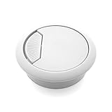 Modket M4327-60-WT-3 PC Computer Cord Cable Wires Organizer Hole Cover 2-3/8