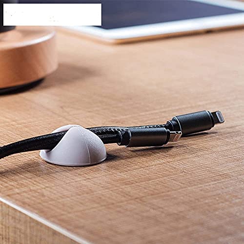 6 Pcs Pack Cable Clips Desktop Cord Organizer,Cable Management, Wire Holder System, Multipurpose Silicone Adhesive Cord Hooks for Home, Office, Car, Desk, Computer, Charging 9
