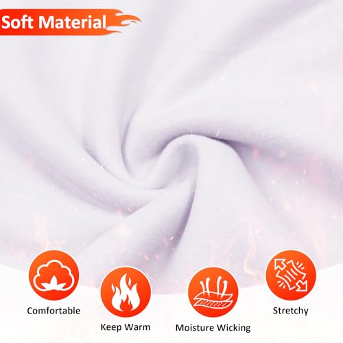 Hoseay Conjunto Ropa Interior Térmica Niños, Cálido Forro Polar Camiseta Manga Larga y Pantalón 2 Piezas Capa Base, Térmicas Set Otoño Invierno Deportes Esquí para Niña 12-13 Años, Morado - imagen 4