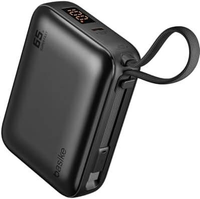 Basike Power Bank 65W, Carregador Portátil Universal 20000mAh, US...