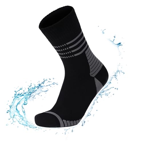 RANDY SUN Calcetines Unisex Impermeables hombre,Calcetines Impermeables Transpirables Para Escalada,Calcetines Impermeable Mujer,Termicos,Ciclismo,Pesca,Esquí,Trekking,Jogging,Golf,Moto,1 Par