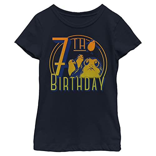 T-shirt Star Wars fille Last Jedi Porgy vêtement anniversaire manches courtes