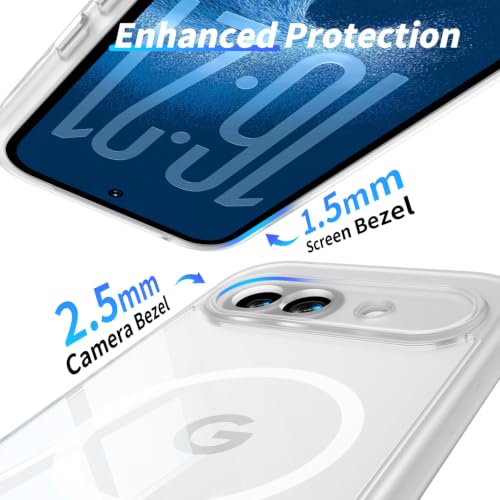 Image of Magnetic Case with Clear Back for Google Pixel 10a, Fit for MagSafe