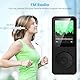 32GB MP3 Player - Bluetooth 5.3 mit 1.8 TFT Farbbildschirm mit Kopfhörer HiFi Musik Kinder MP3-Player mit Lautsprecher FM-Radio E-Book Aufnahme Unterstützung bis zu 128 GB