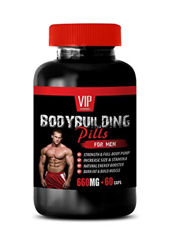 Testosterone Booster Capsules for Men - Bodybuilding Pills for Men - dhea with Estrogen Blocker - 1 Bottle 60 Capsules