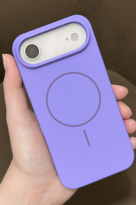 Image of ZR011 for iPhone 17 Air Back Case Cover | Matte Slim Fit | Camera Protection | Shockproof Silicone Case - Purple