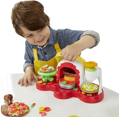 Play-Doh Kitchen Creations Zestaw z Ciastoliną Piec do Pizzy, Wielokolorowy, Od 3 lat, E4576EU4