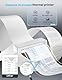 Thermodrucker A4 - Mobiler Drucker Tragbarer Drucker mit Bluetooth, 304DPI Portable Printer Kompatibel mit Windows/macOS/iOS/Android, Mobiler Drucker A4 für Unterwegs für Büro, Schule, Hause, Reisen