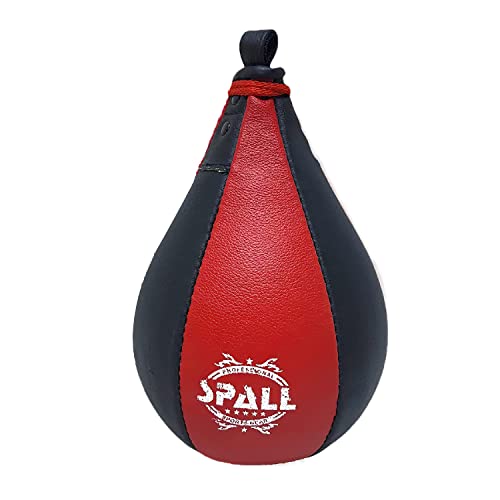 Spall Pro US Boxing Speed Bag – Lightweight Leather Punching Speed Ball for Kids, Men & Women