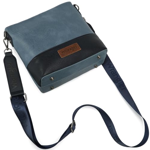 Image of Wrangler Crossbody Purses for Women Two Tone Crossbody Bags Women Purses and Handbags