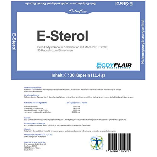 Ecdysteron Lumaar Kapseln vegan – 200 mg Ecdysteron pro Kapsel