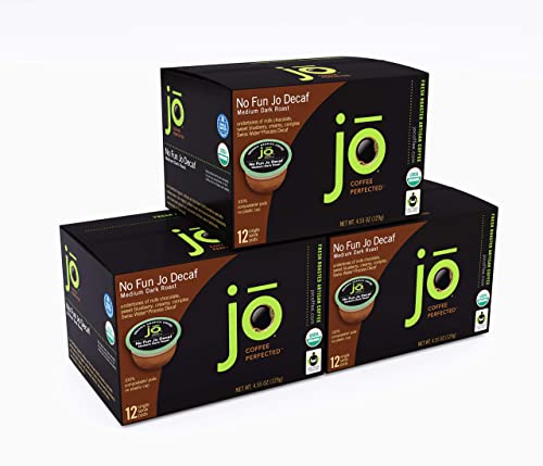 JO COFFEE: USDA Organic Compostable Pods, Regular & Decaf Bundle, Wild Jo Dark French Roast Bold Strong Rich Wicked Good, No Fun Jo Decaf Swiss Water Process Decaffeinated, 72 Cups Total, Gluten-Free image 3