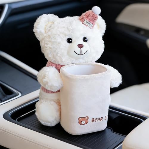 Lindo bote de basura para automóvil con soporte para pañuelos de diseño resistente 3