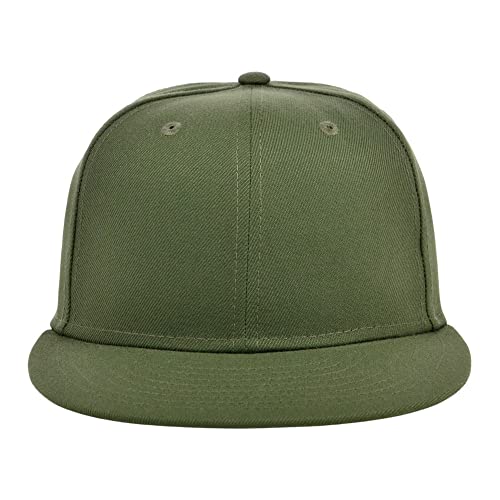 Image of Lids Blank Premium Full Court w /Colored Under Visor Fitted Cap