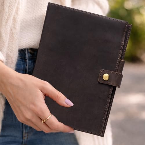 Journal d'écriture de qualité supérieure en cuir noble format A5 rigide