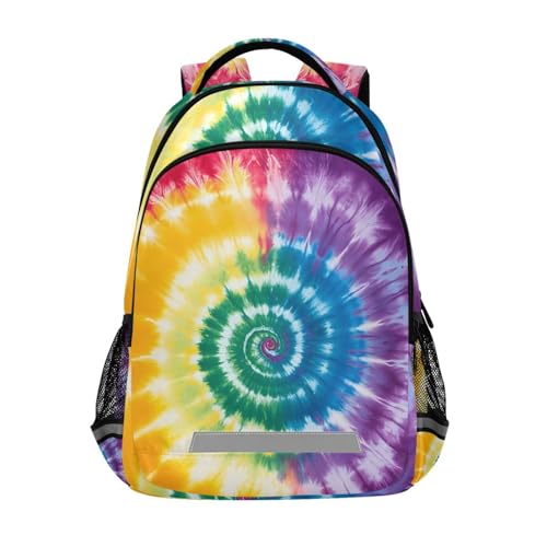UMIRIKOKids Tie Dye Pattern Backpack for Boys Girls,School Elementary Bookbags with Chest Clip 202c0992