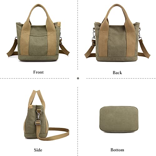 Bolso Tote de lona para mujer pequeño satchel casual miniatura 7