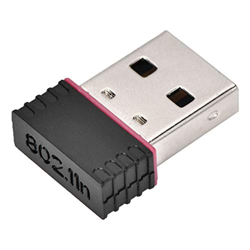 Vbestlife 2.4GHz 600Mbps Mini USB Adaptador inalámbrico Tarjeta de Red USB 2.0 WiFi Dongle para Win/para Mac