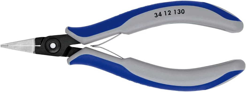 Knipex 34 12 130 Precision Electronics Gripping Pliers 5,12" flat