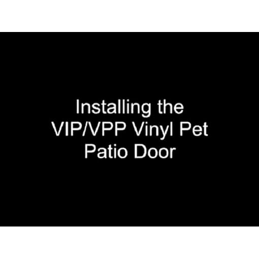 Ideal Pet Products 94" VIP Vinyl Insulated Pet Patio Door, Medium, 6.38