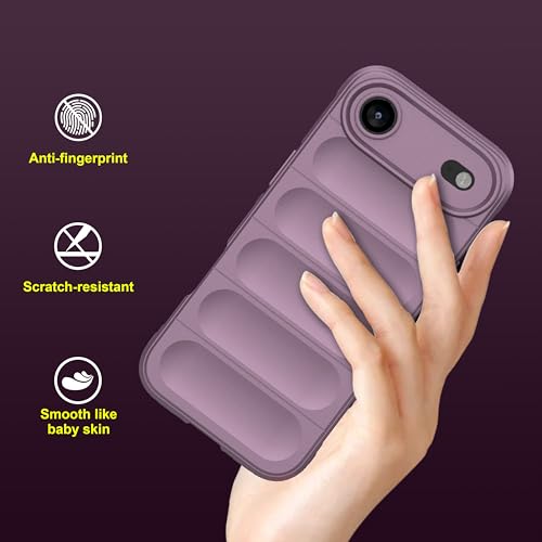 Image of amazon basics Back Case Cover for iPhone 17 Air | Compatible for iPhone 17 Air Back Cover | Liquid Silicon Magic Case with Camera Protection | Lavender