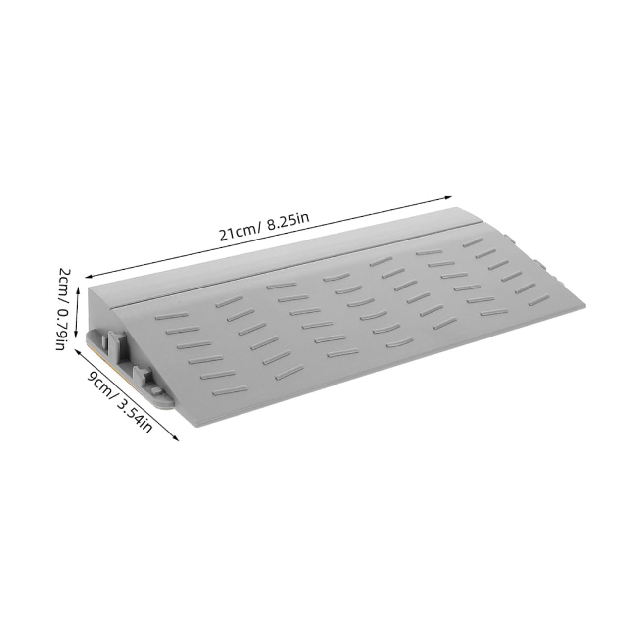 Unomor Threshold Strip 2 Pack Plastic Ramps Mat for Robot Vacuum Doorway Threshold Accessory