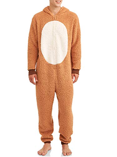 Rudolph the Red Nosed Reindeer Adult Sherpa Union Suit Pajama Sleepwear