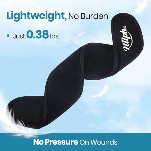 Image of Hilph Neck Ice Pack Wrap for Tonsillectomy Recovery, Throat Ice Pack for Thyroidectomy, Adjustable Gel Ice Collar Cold Compress for Neck Cervical Pain Relief, Post Surgery, Hot Flash, Menopause Black