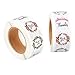 CHGCRAFT 2 Rollo de Pegatinas de Agradecimiento Etiquetas Circulares de Papel Kraft de 1 Pulgadas 500 Etiquetas Adhesivas por Rollo, 4 Estilo