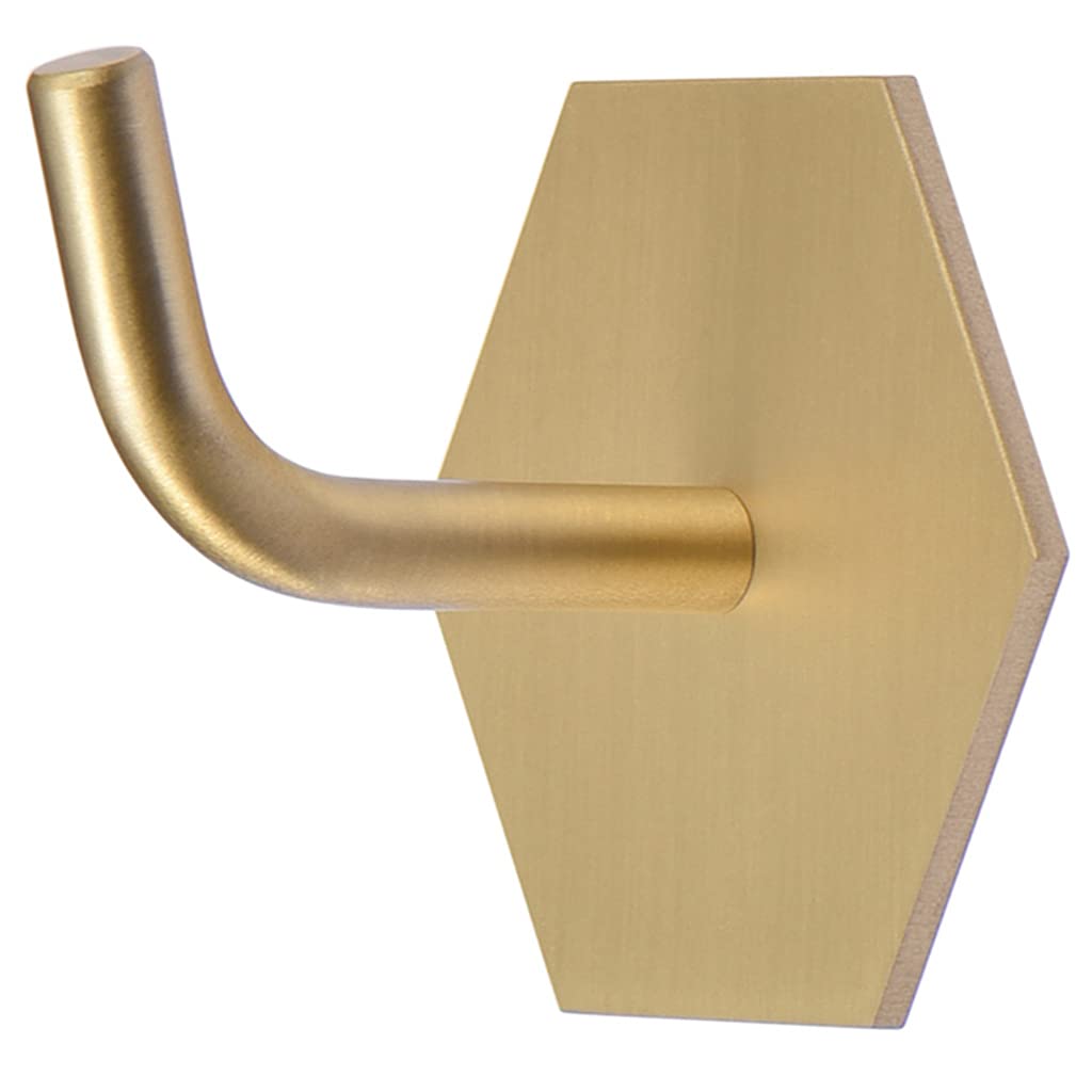 Gancio appendiabiti da parete in ottone resistente, ganci decorativi in metallo per appendere cappotti e cappelli, ganci per asciugamani per bagno, ganci per abbigliamento per camera da letto chiave A